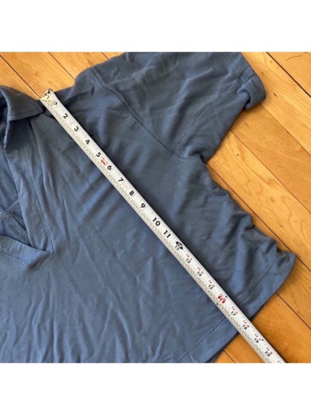 Athleta Westwood Periwinkle Collared Sweatshirt Oversized Tee XS - Picture 8 of 8